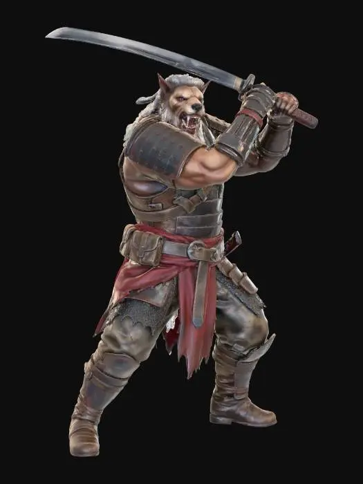 3D model for Warrior Werewolf