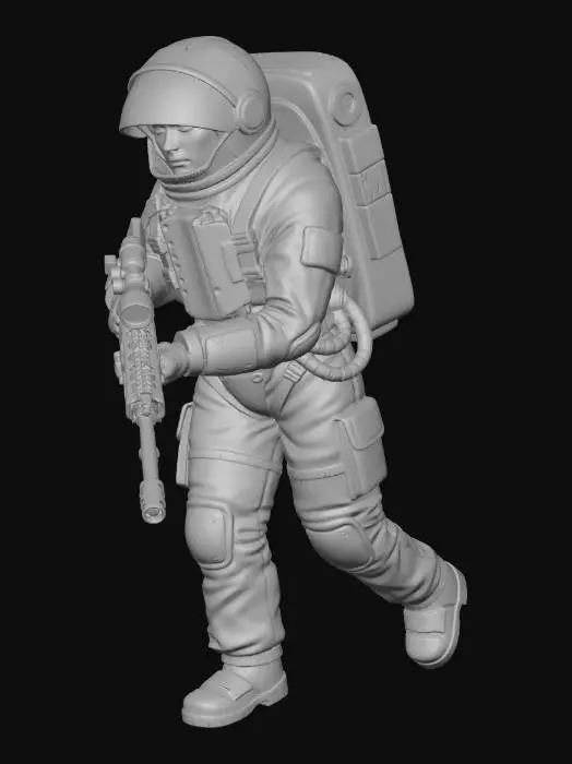 3D model for female cosmanaut