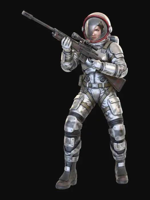 3D model for Cracked Visor Sniper