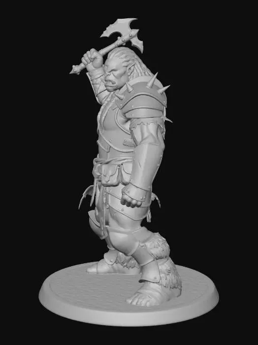 3D model for Three-Eyed Orc Warlord