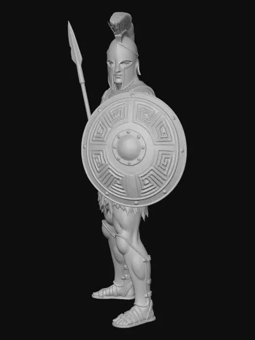 3D model for Greek Warrior 04