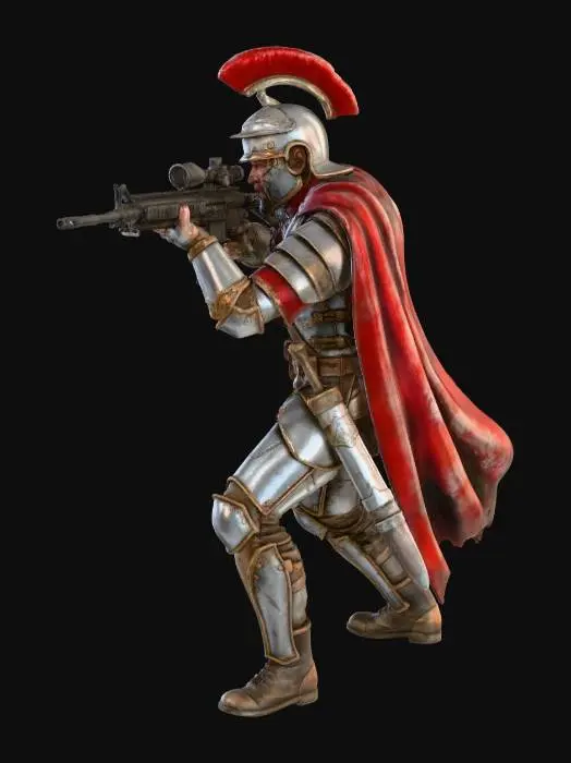 3D model for AnachonicRoman Legionary