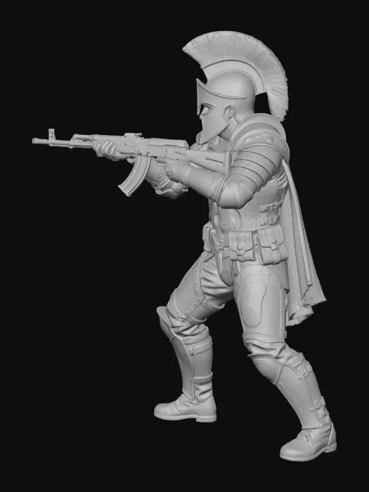 3D model for Anachonic Spartan warrior