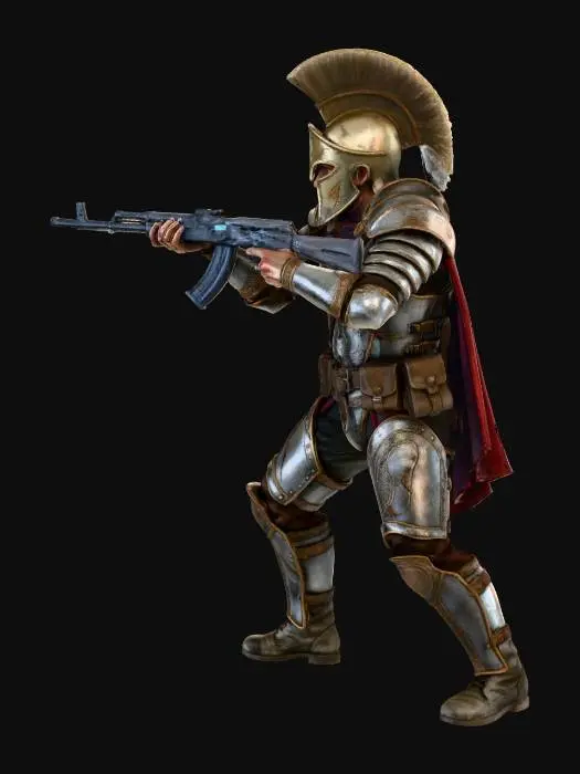 3D model for Anachonic Spartan warrior