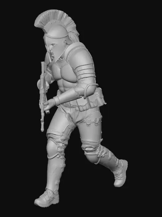 3D model for Anachronic Spartan Warrior04