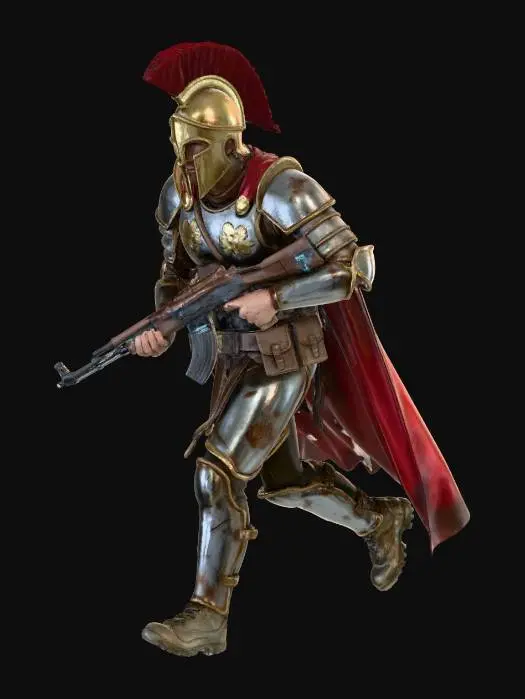 3D model for Cyber Spartan