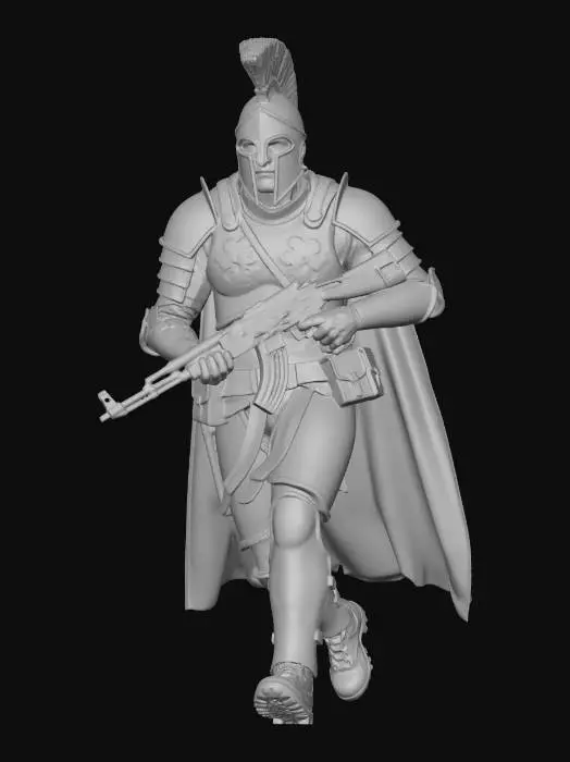 3D model for Cyber Spartan