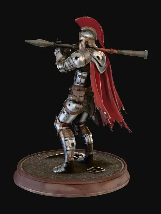 3D model for Spartan with RPG-7