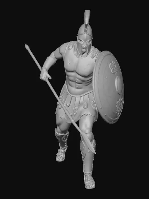 3D model for Spartan Hoplite Warrior