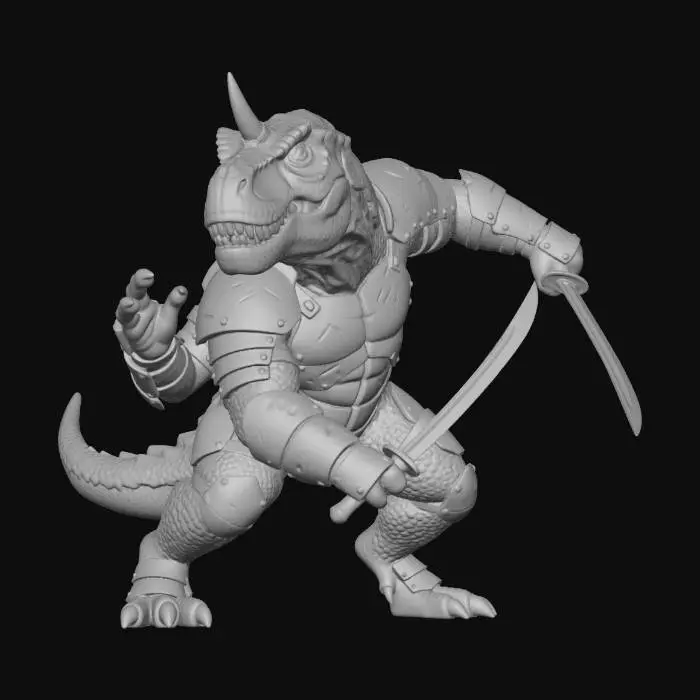 3D model for Dino Warrior