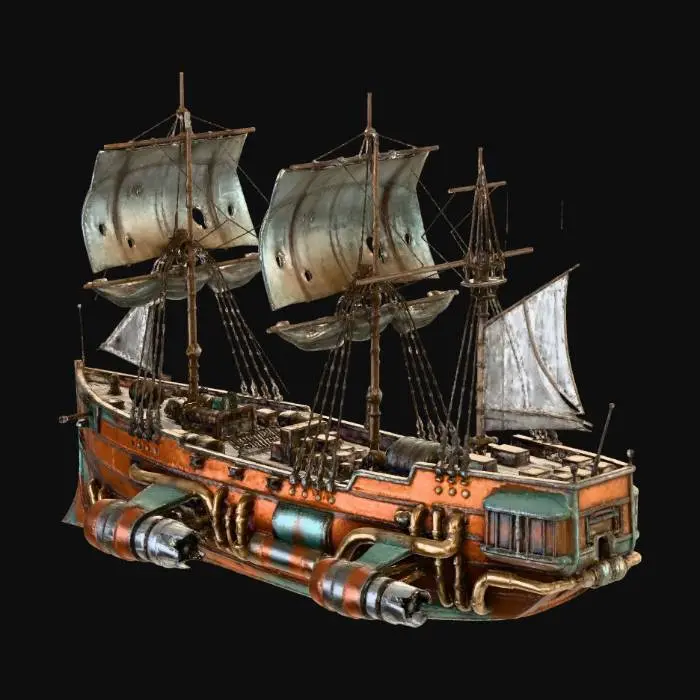 3D model for Skybound Steamship