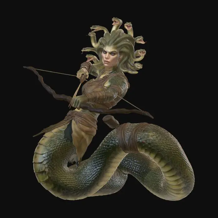 3D model for Gorgon Archer