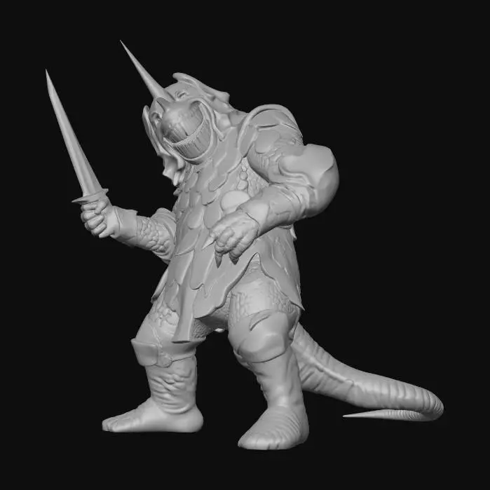 3D model for Grinning Warrior in Armor
