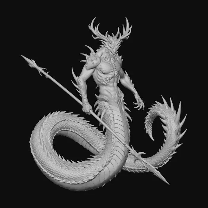 3D model for ShadedSerpentWarrior