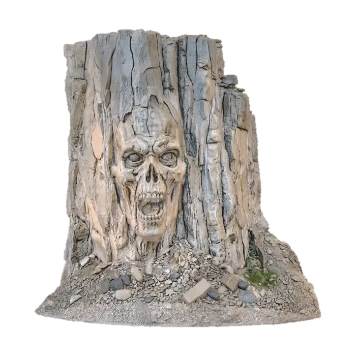 Skull Rock 3D-model, gegenereerd door AI