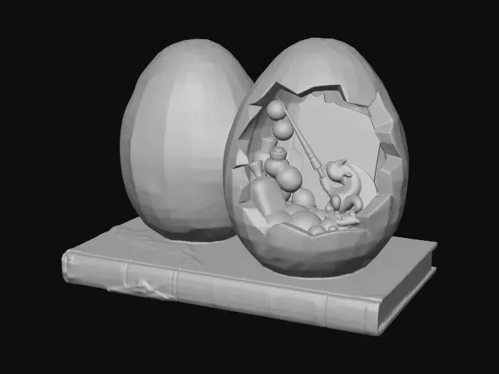 3D model for Runic Dragon Egg, #EasterEgg2026#