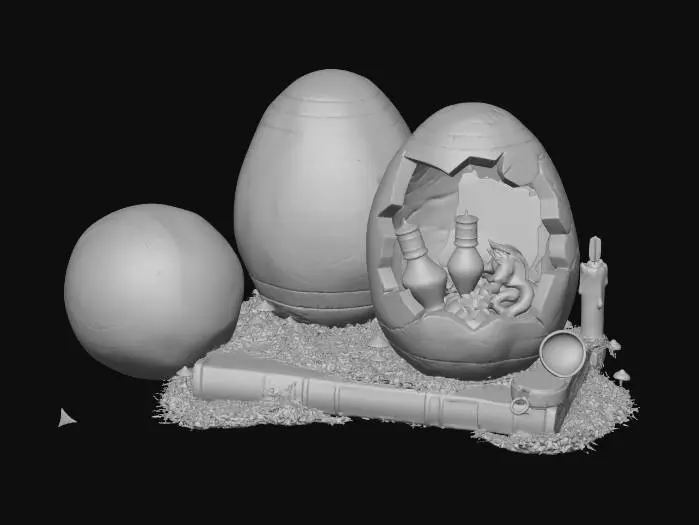 3D model for Runic Dragon Eggs, #EasterEgg2026#