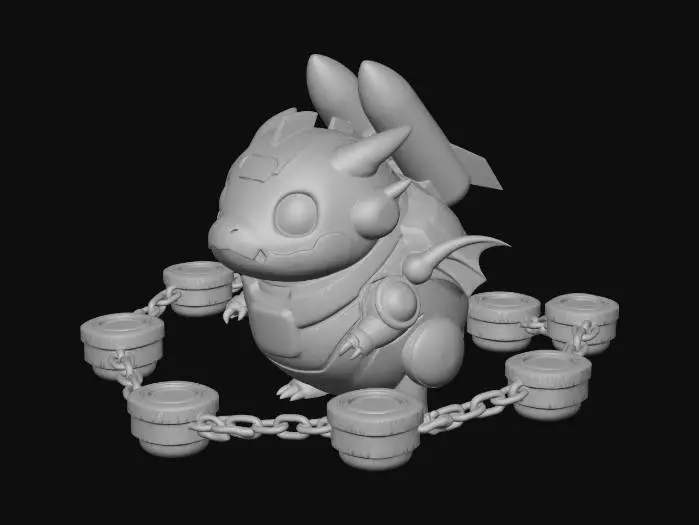 3D model for Rocket Dragon Pup