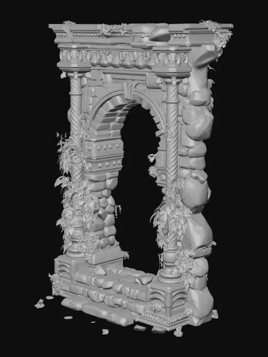 3D model for Overgrown Stone Arch