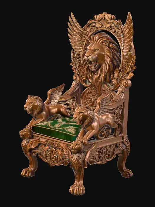 3D model for Regal Lion Throne