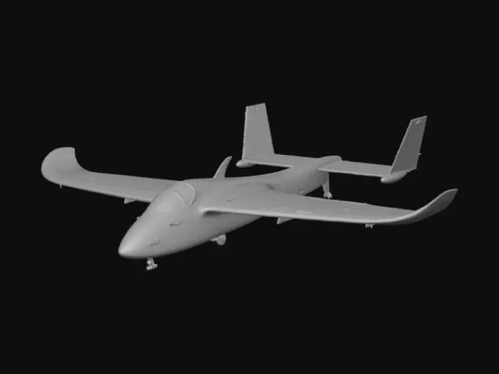 3D model for **Astro Glider - Physical Specifications**
Individual flight board measuring 48"L x 18"W x 4"H at center. Weight ~25-30 lbs.
Deck features raised footpads spaced 14" apart with textured grip zones. Central spine runs full length with handrail grips 8" from front edge.
Nose tapers over 12" forward section. Tail flares with stabilizer fins extending 6" per side. Undercarriage houses twin 3" diameter propulsion ports 10" from rear.
Edge profile graduates from 4" center to 1.5" perimeter. Bottom includes aerodynamic channels and ventilation louvers. Control panel (2"x3") embedded near front grip.
Lightweight composite construction with reinforced footpad mounts and propulsion housing.