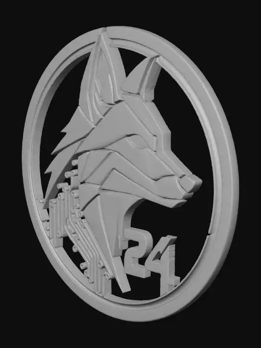 3D model for CyberFox 24 Emblem