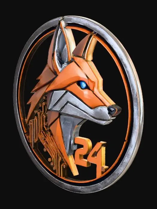 3D model for CyberFox 24 Emblem