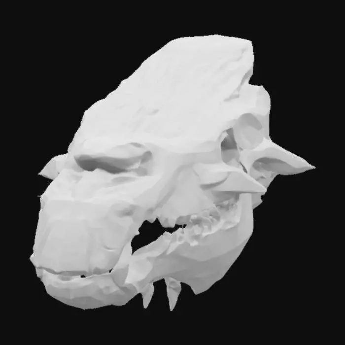 3D model for Mystic Dragon Skull