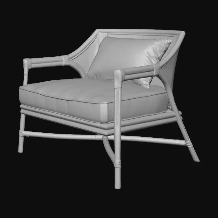 3D model for Cane-Back Lounge Chair