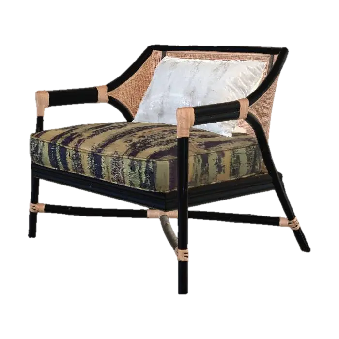 Cane-Back Lounge Chair - Sketchfab 3D model, AI generated