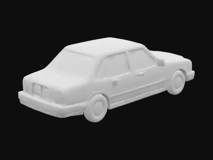 3D model for less detailed car
