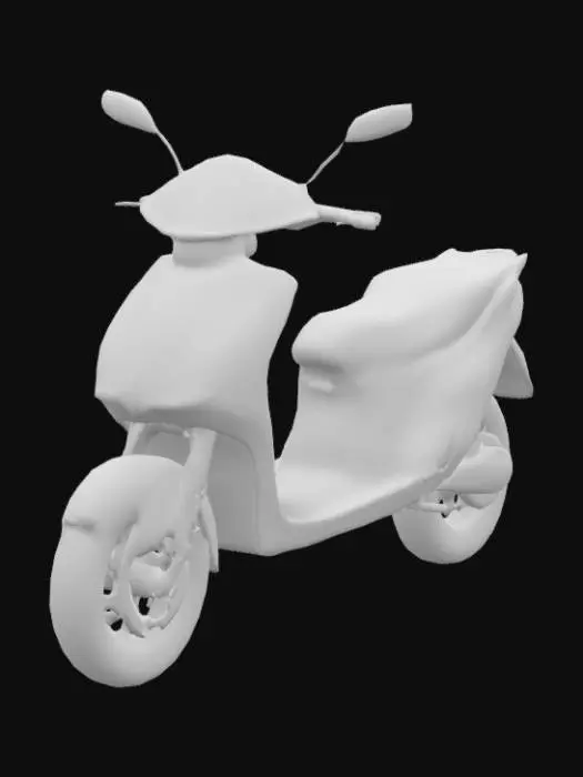 3D model for White Elegance electric Scooter