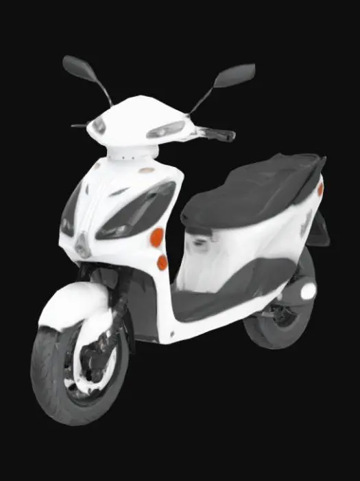3D model for White Elegance electric Scooter