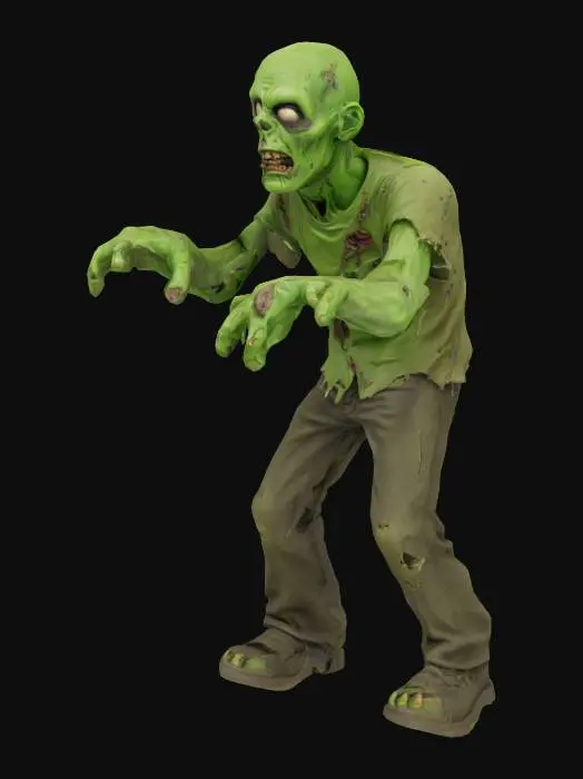 3D model for Zombie in Rags