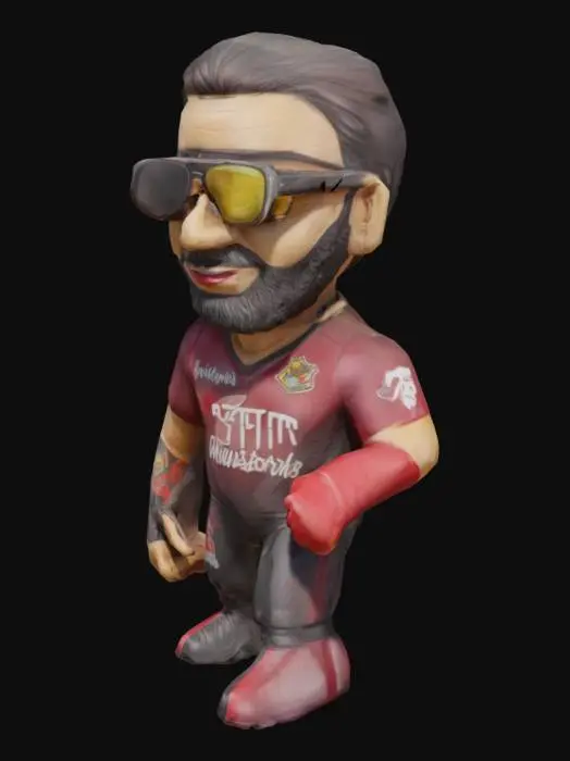 3D model for RCB Bobblehead