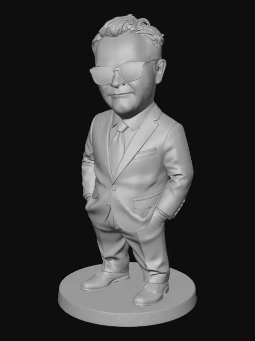 3D model for Sunglass Suit Statuette