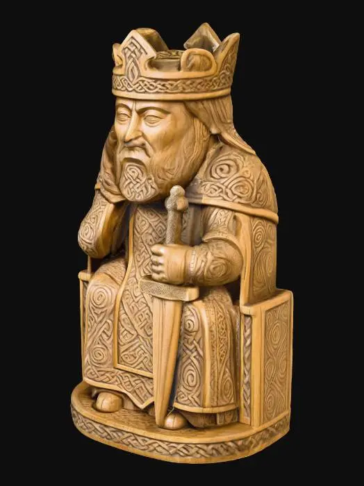 3D model for Celtic King Chess