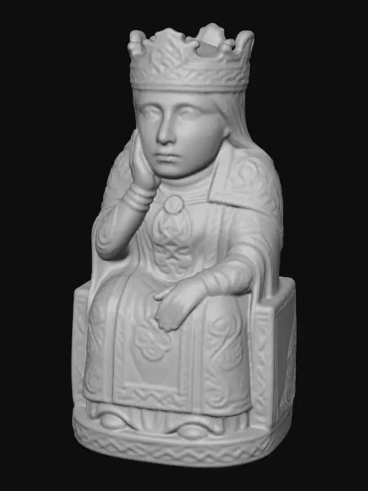 3D model for Celtic Queen Chess