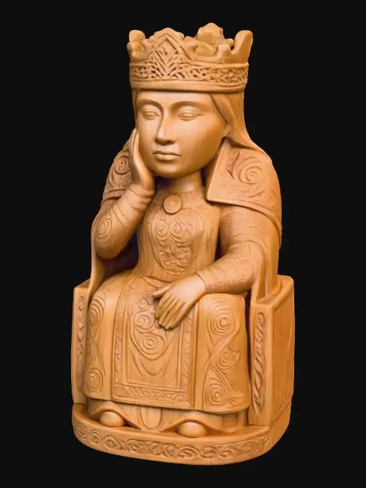 3D model for Celtic Queen Chess