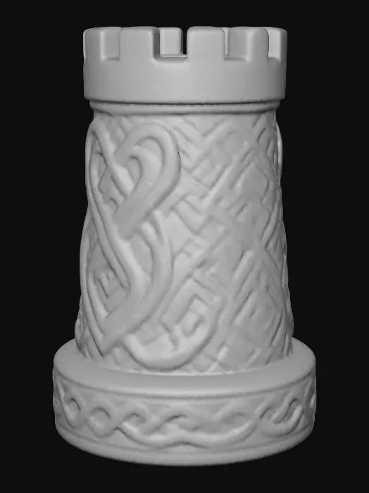 3D model for Celtic Chess Rook