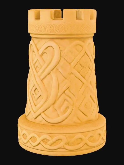 3D model for Celtic Chess Rook