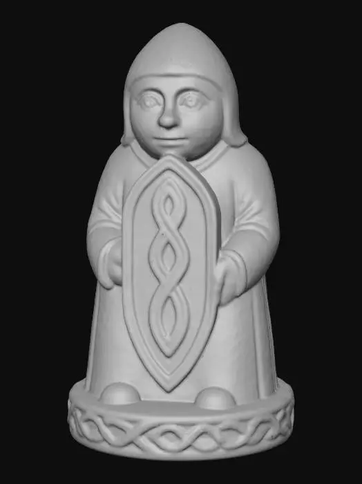 3D model for Celtic Pawn Chess