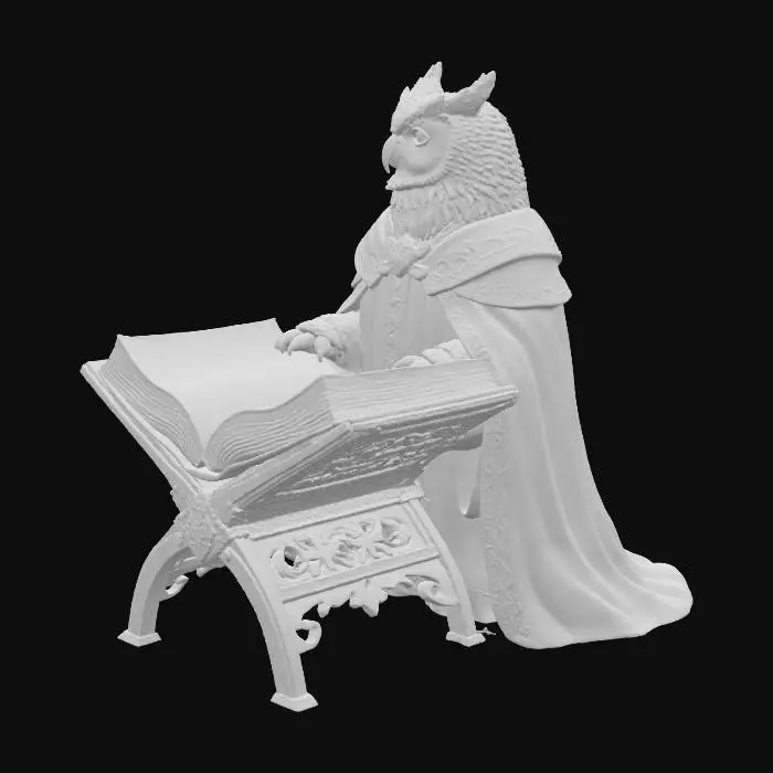 3D model for Wisdom in the Library