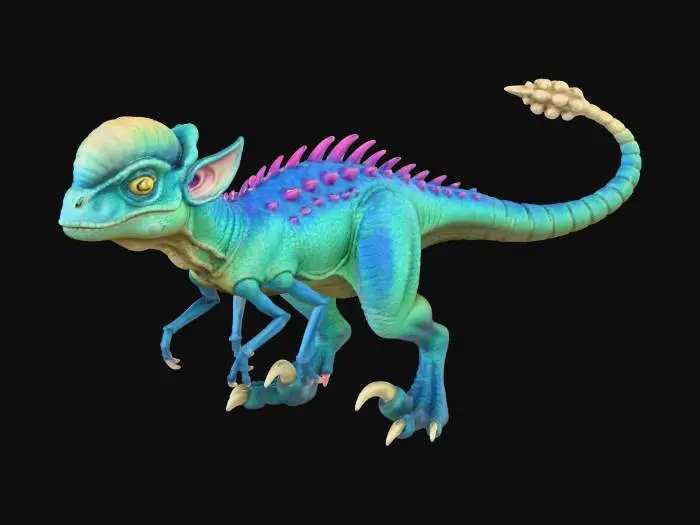 3D model for alien raptor