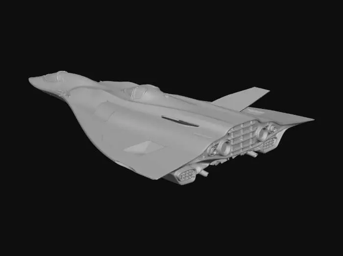 3D model for Cyber Serpent Starfighter
