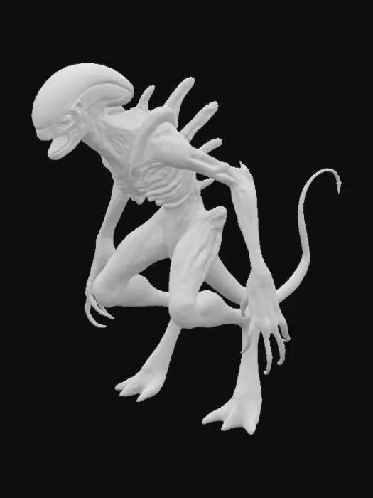 3D model for alien rake stalker