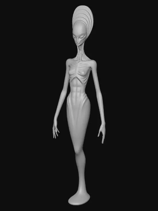 3D model for Martian Silhouette in Space