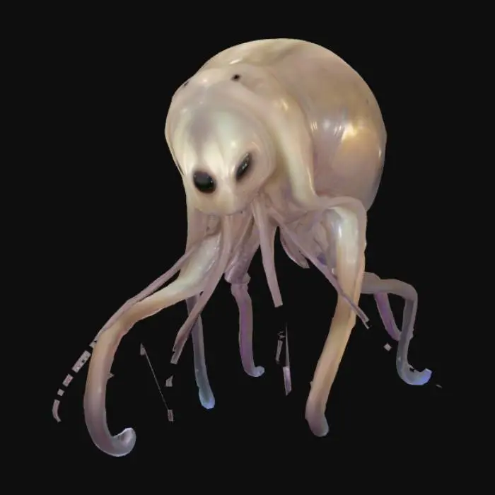 3D model for #alien# creature, martian, octopus,
