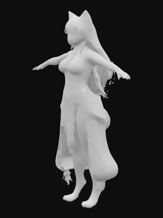 3D model for Wolf Spirit Dancer