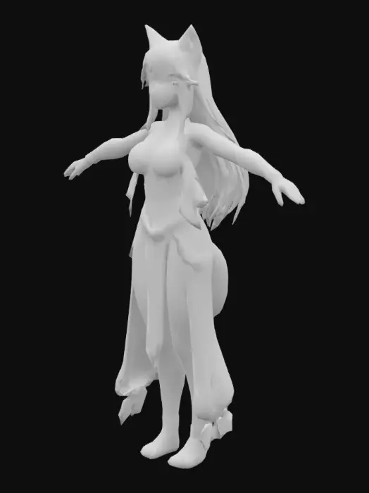 3D model for Wolf Spirit Dancer